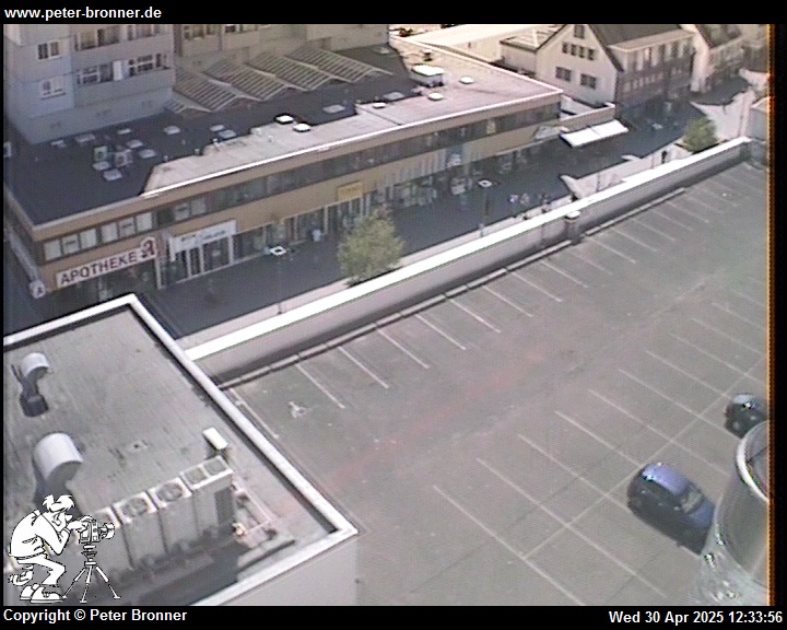 Peters Webcam in Wesseling mit Blick auf die Fußgängerzone (Flach-Fengler-Str.). Webcam 4